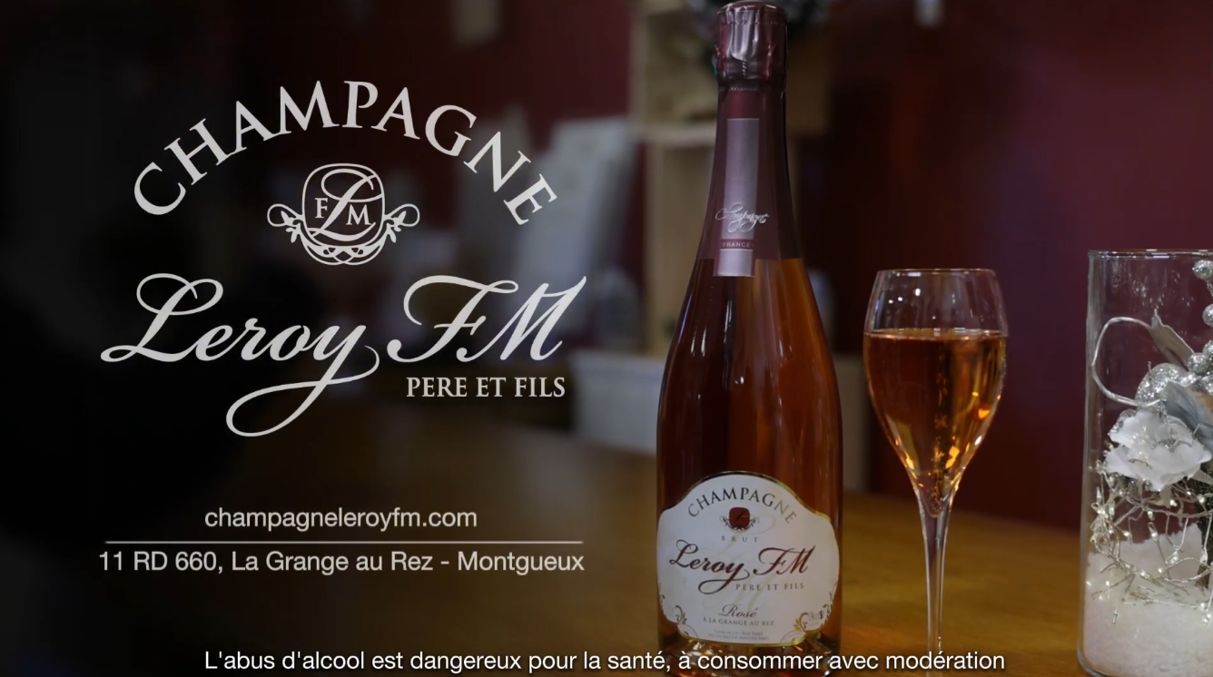 Vidéo promotionnelle pour le Champagne Leroy-FM